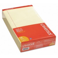 UNIVERSAL NOTE PAD LEGAL PERFORATED YELLOW 12X